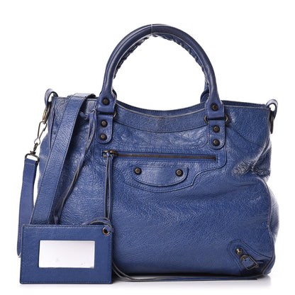 Balenciaga Agneau Classic Hardware Velo Bleut Bleu Glacier 1 of 14