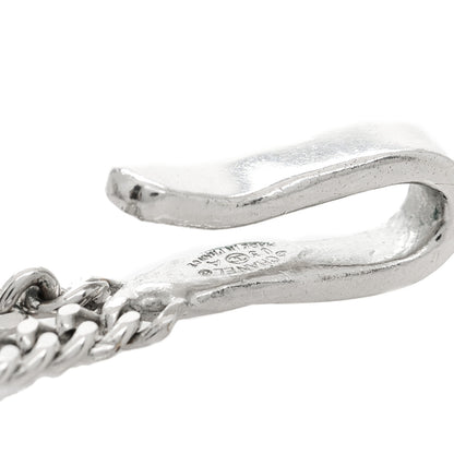 Chanel Crystal CC Flower Cluster Necklace Silver 5 of 6