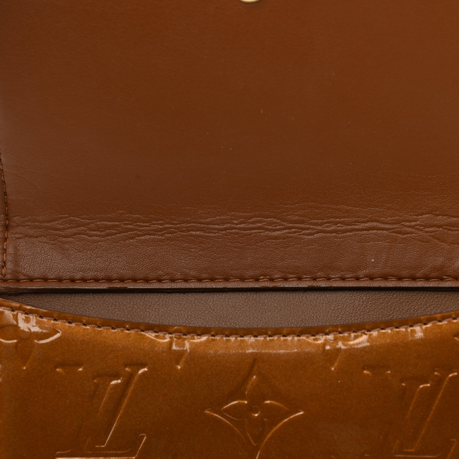 Louis Vuitton Vernis Mott Bronze 12 of 13