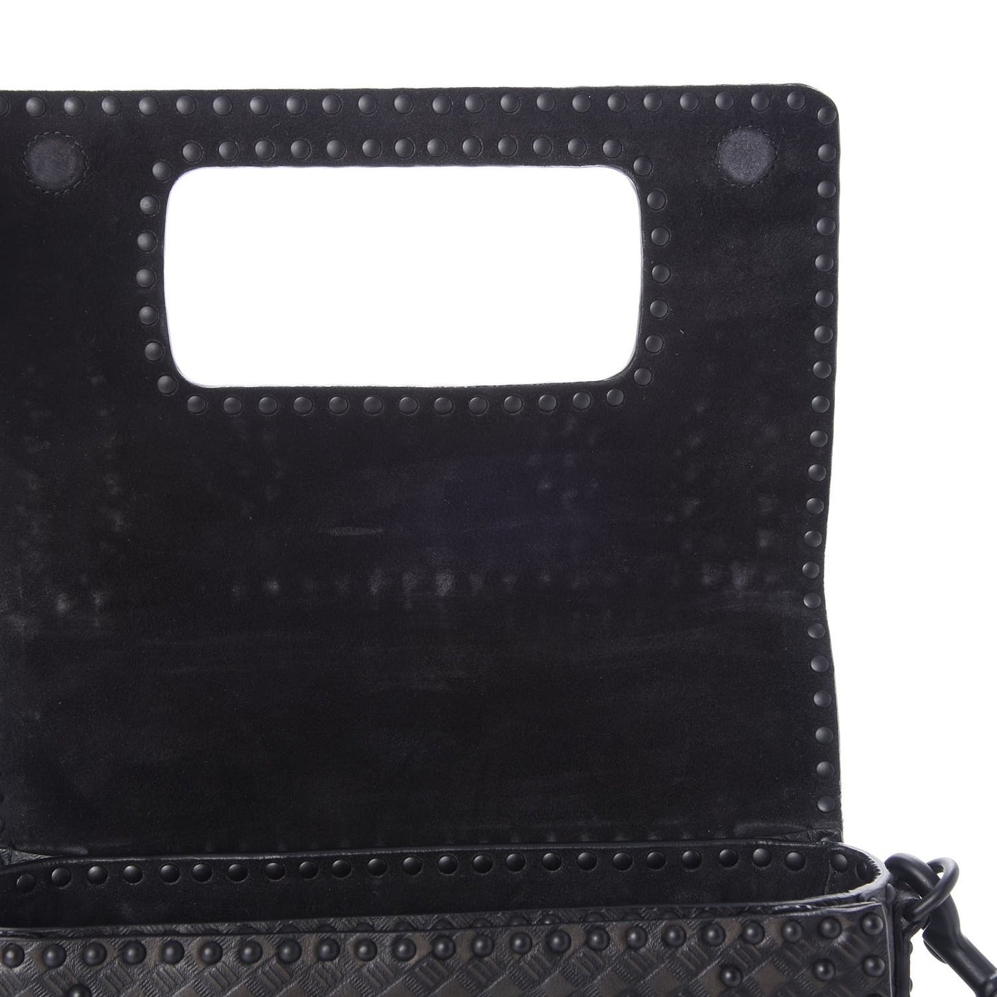 Calfskin Studded Dio(r)evolution Flap Bag Black