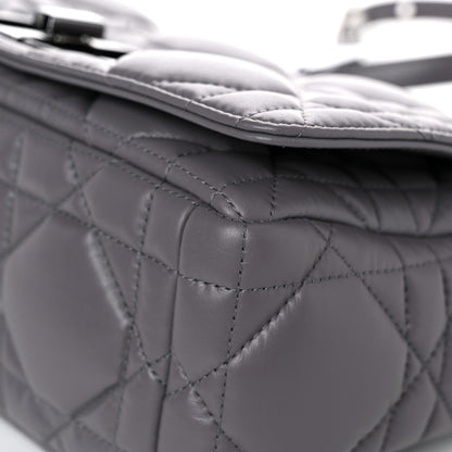 Christian Dior Calfskin Macrocannage Medium Caro Bag Iron Grey 9 of 14