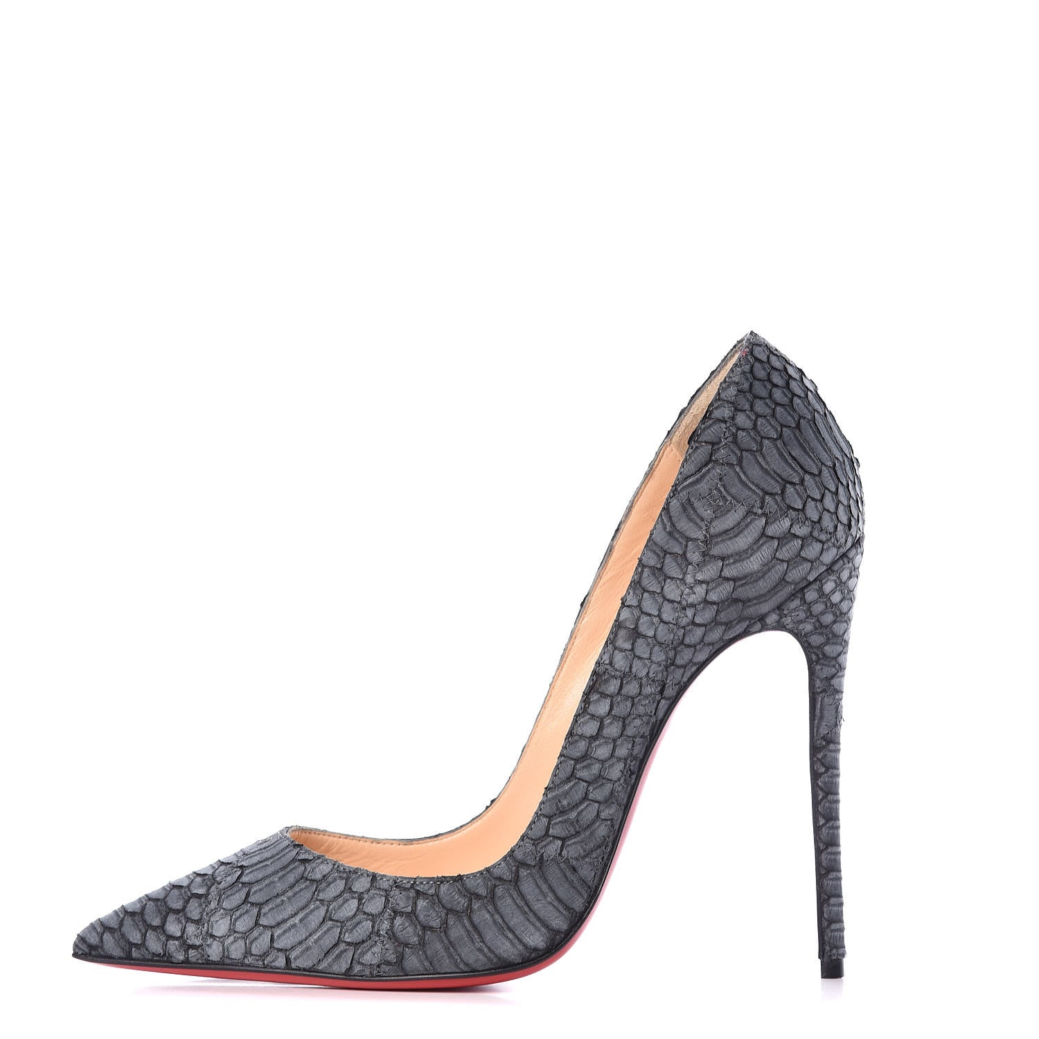 Christian Louboutin Watersnake Nubuck So Kate 120 Pumps 36.5 Light Black 1 of 15
