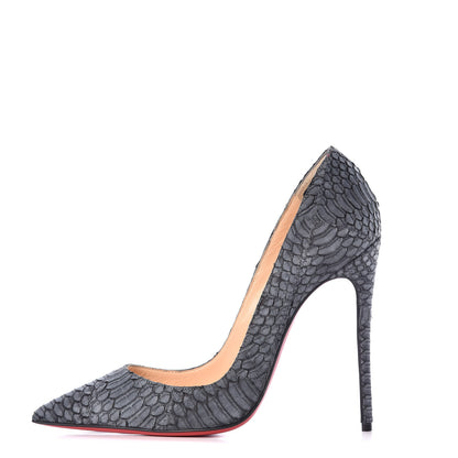 Christian Louboutin Watersnake Nubuck So Kate 120 Pumps 36.5 Light Black 1 of 15