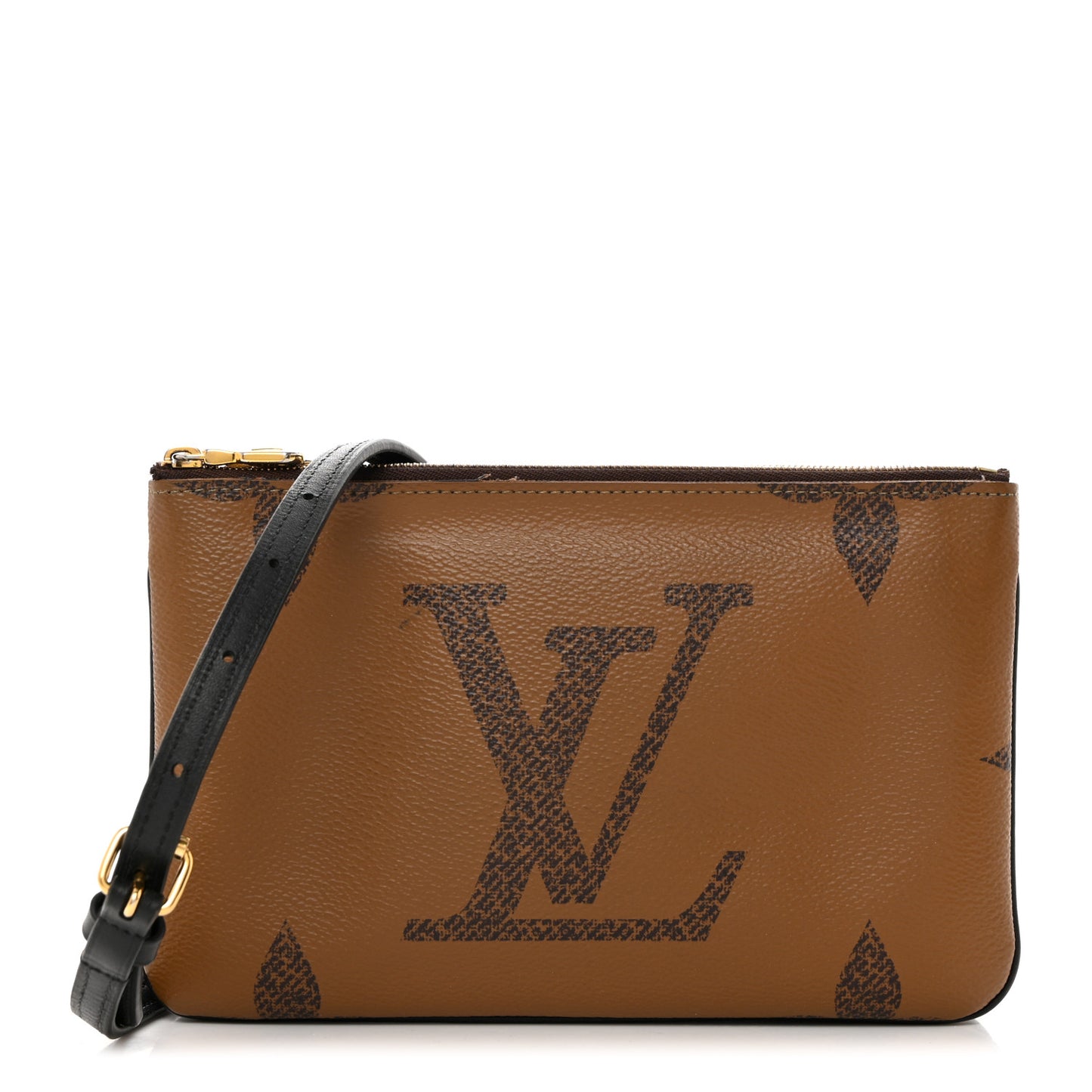 Reverse Monogram Giant Double Zip Pochette