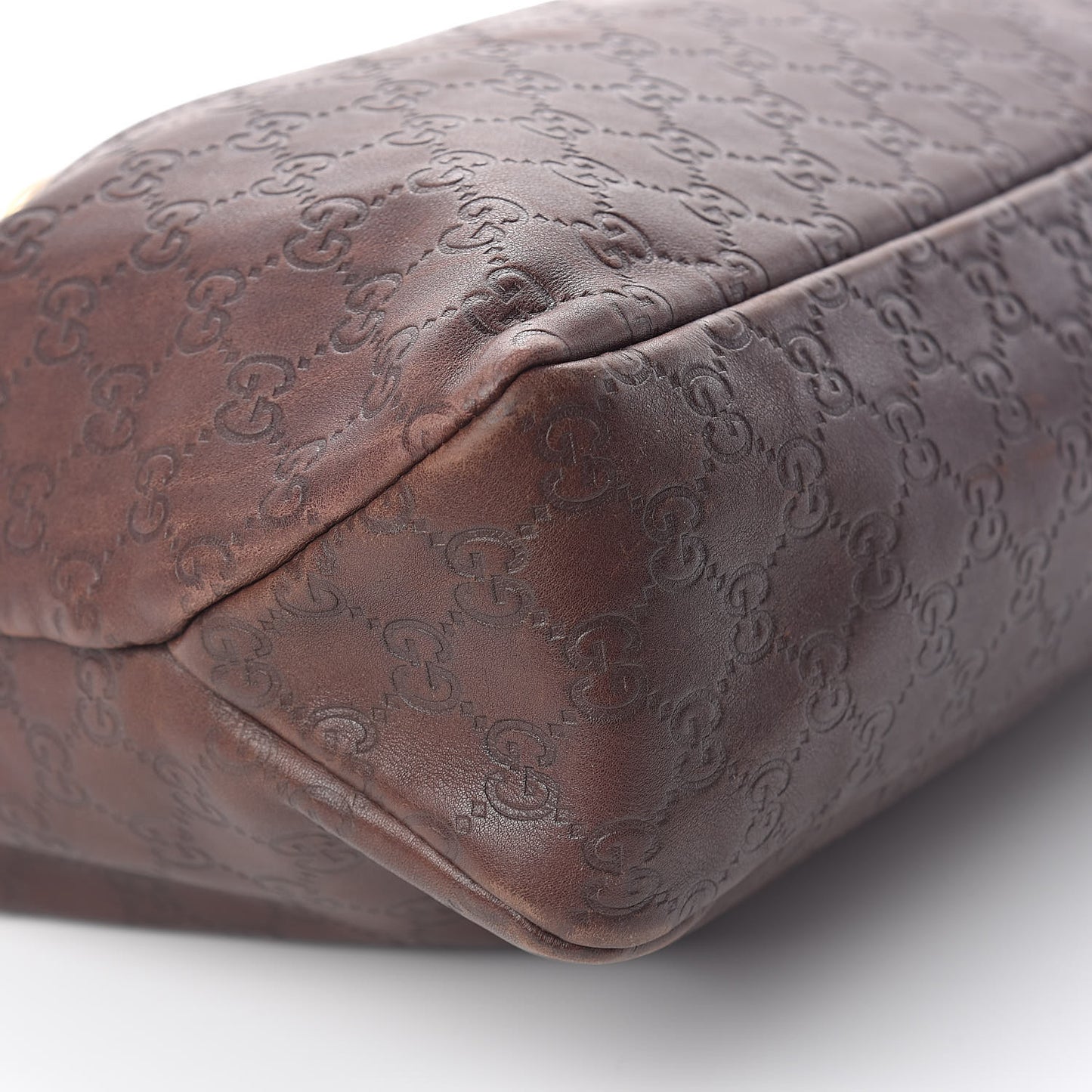 Calfskin Medium Horsebit Chain Hobo Brown