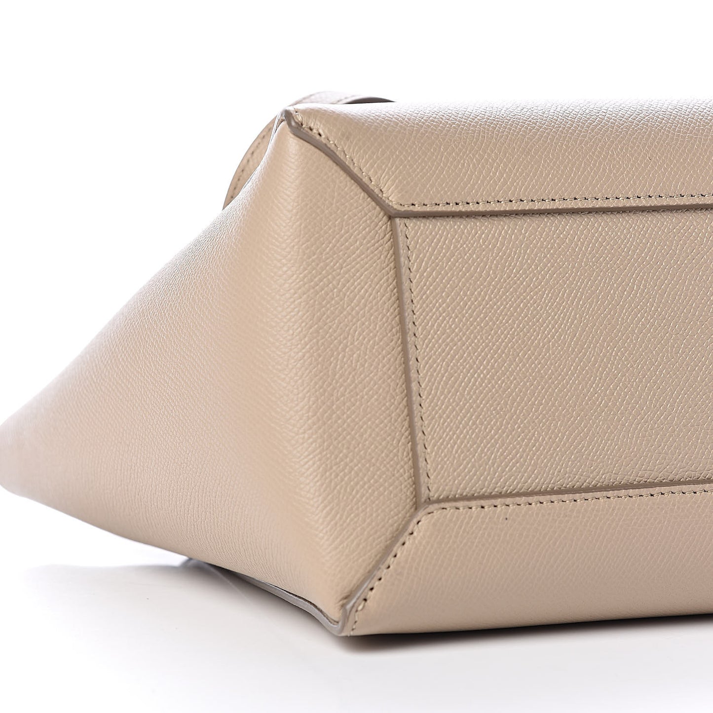 Grained Calfskin Micro Belt Bag Light Taupe