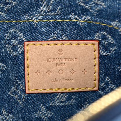 Louis Vuitton Denim Giant Monogram Pochette Cosmetique PM Denim Blue 6 of 7