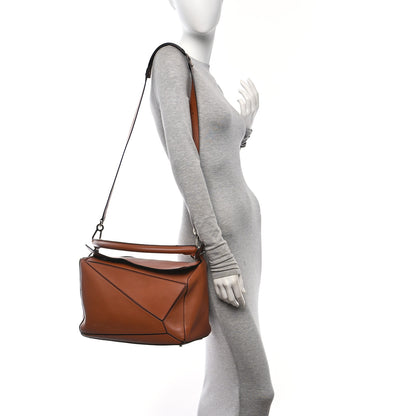 Loewe Calfskin Large Puzzle Bag Tan 2 of 12