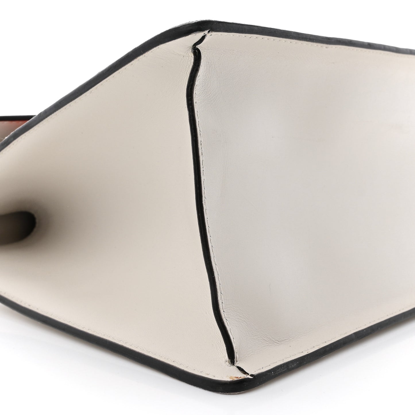 Calfskin Floral Medium Sylvie Top Handle Bag Off White