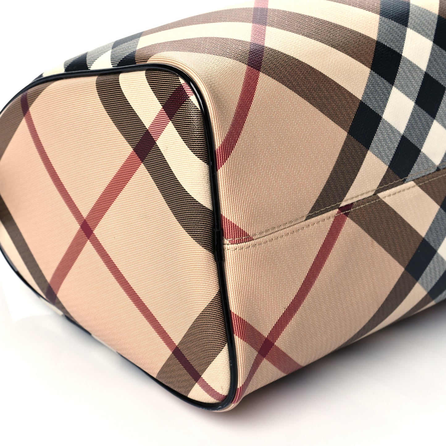 Supernova Check Patent Small Chester Bowling Bag Black