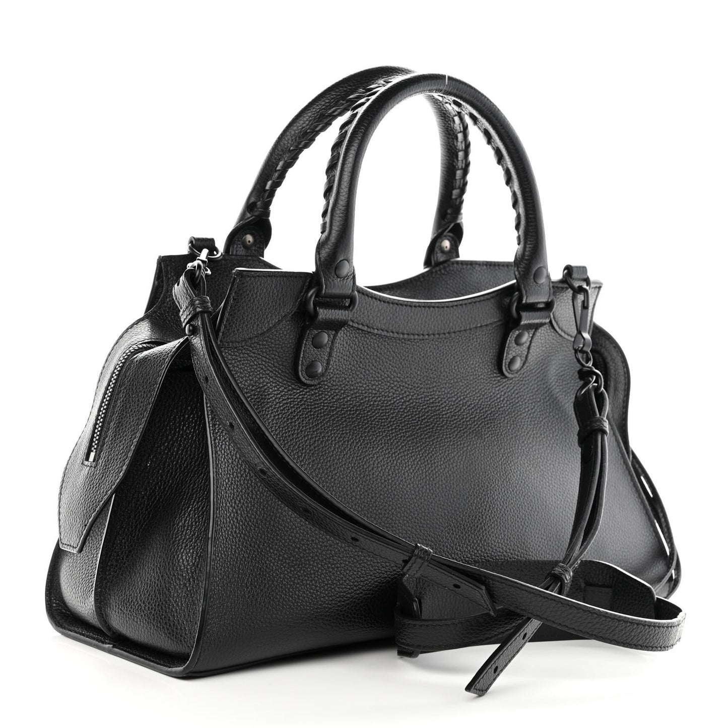 Grained Calfskin Neo Classic Black Hardware S City Black
