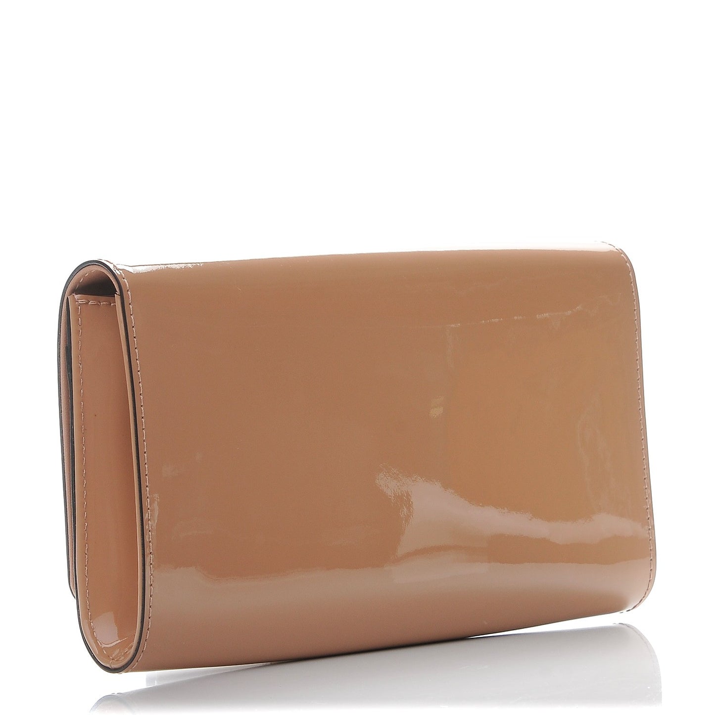 Patent Louise Clutch Nude