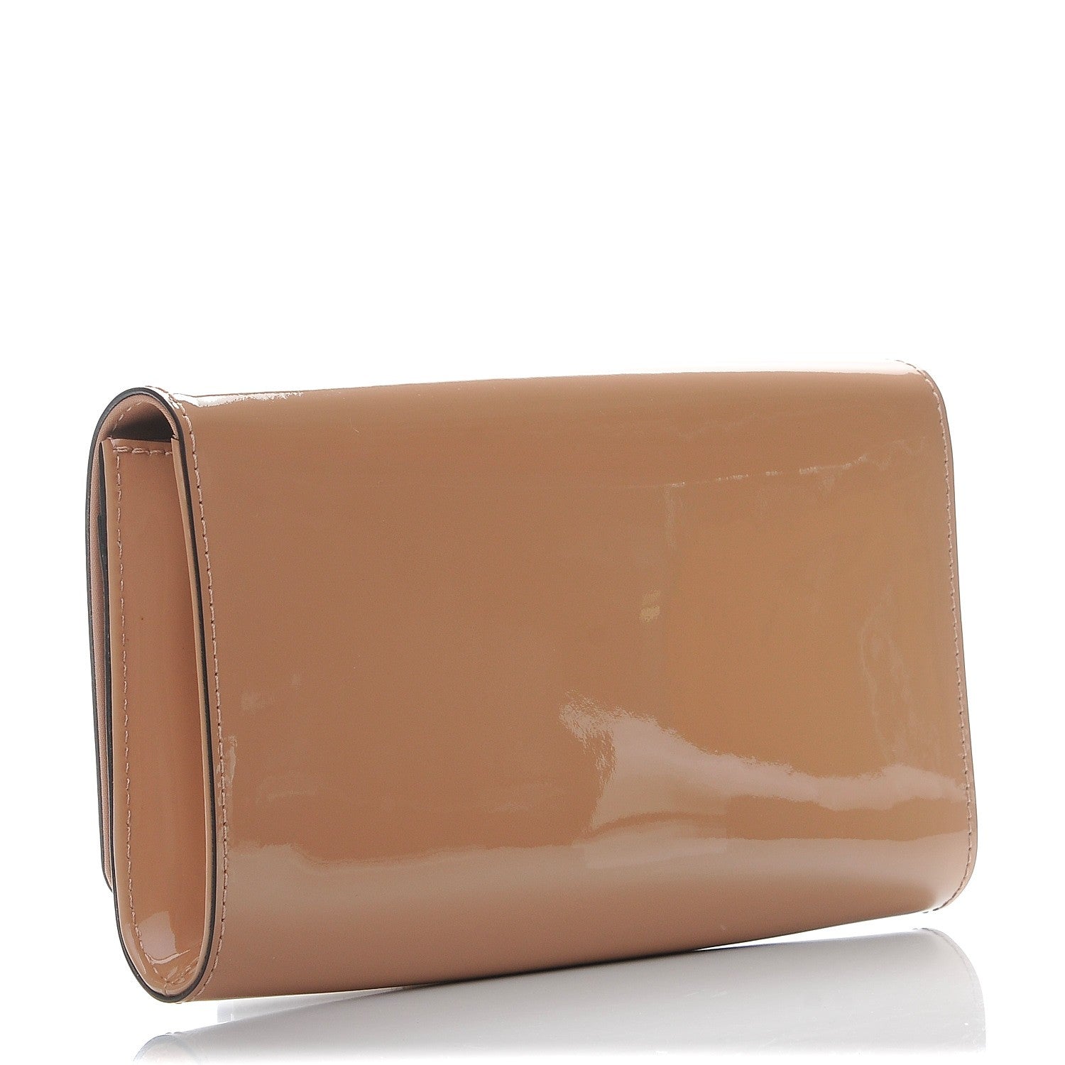Louis Vuitton Patent Louise Clutch Nude 3 of 9