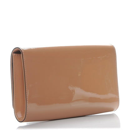 Louis Vuitton Patent Louise Clutch Nude 3 of 9