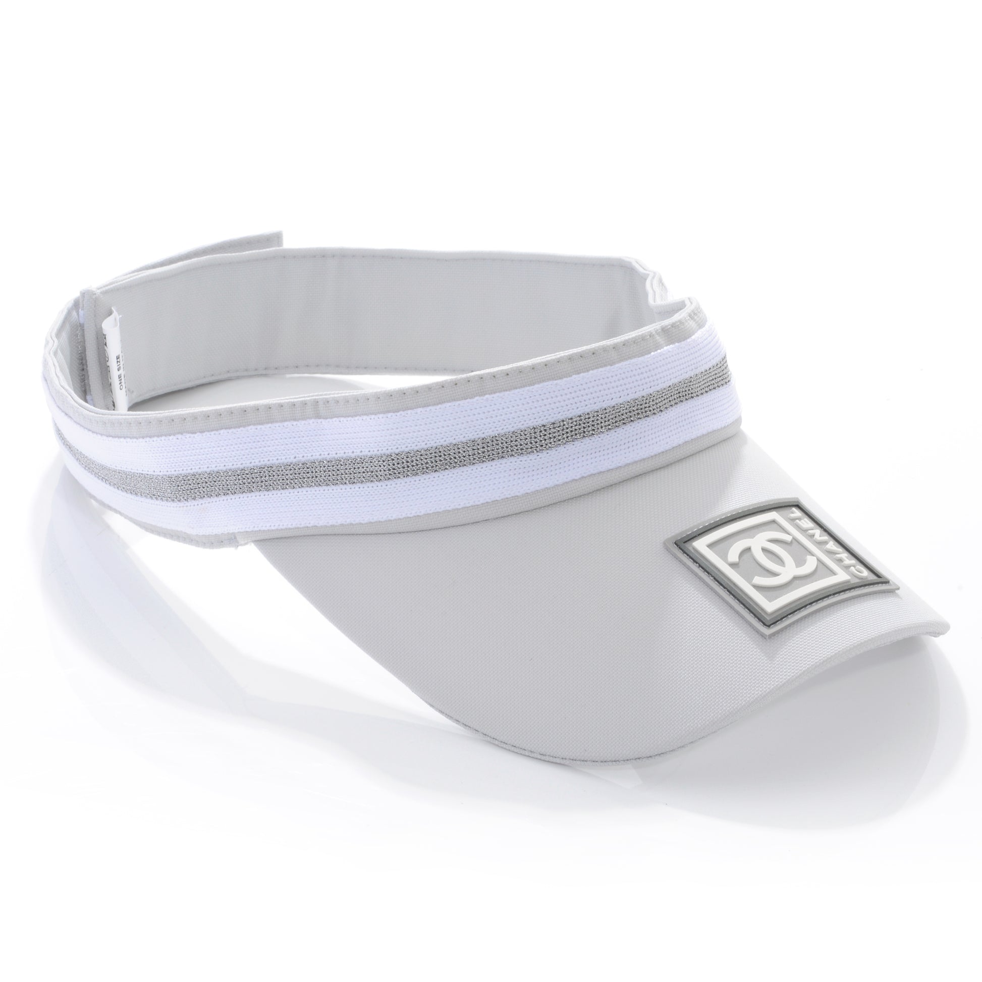 Chanel Nylon Sport Tennis Visor Grey 4 of 9