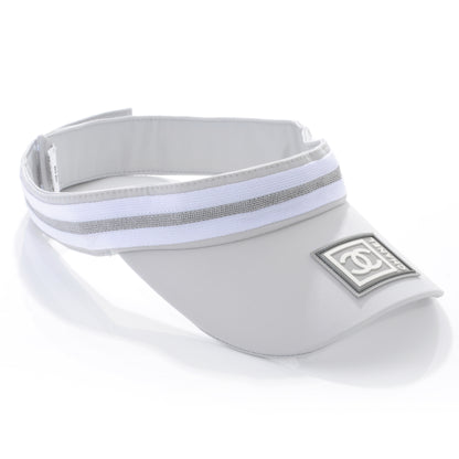 Chanel Nylon Sport Tennis Visor Grey 4 of 9