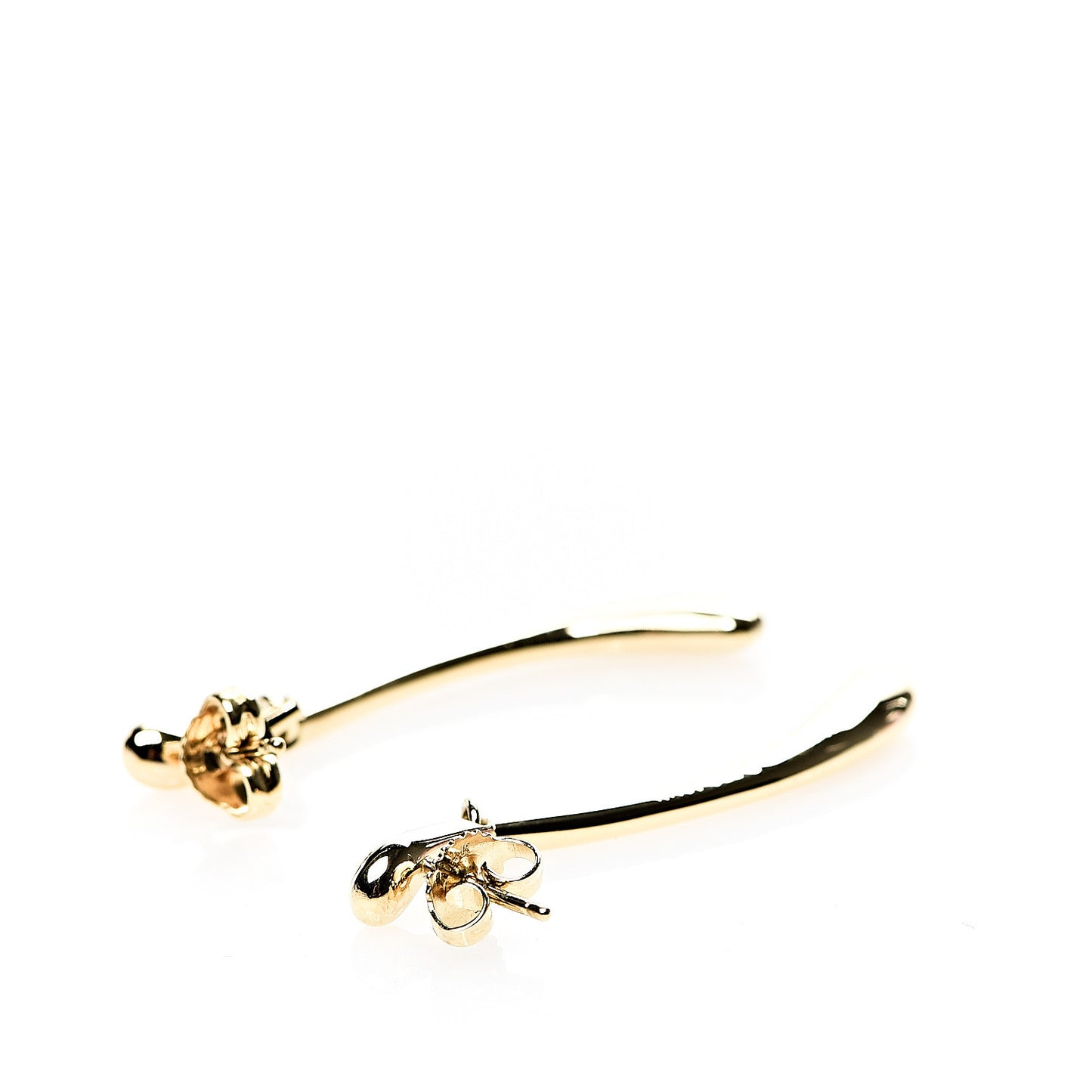 18K Yellow Gold Long Elsa Peretti Teardrop Earrings