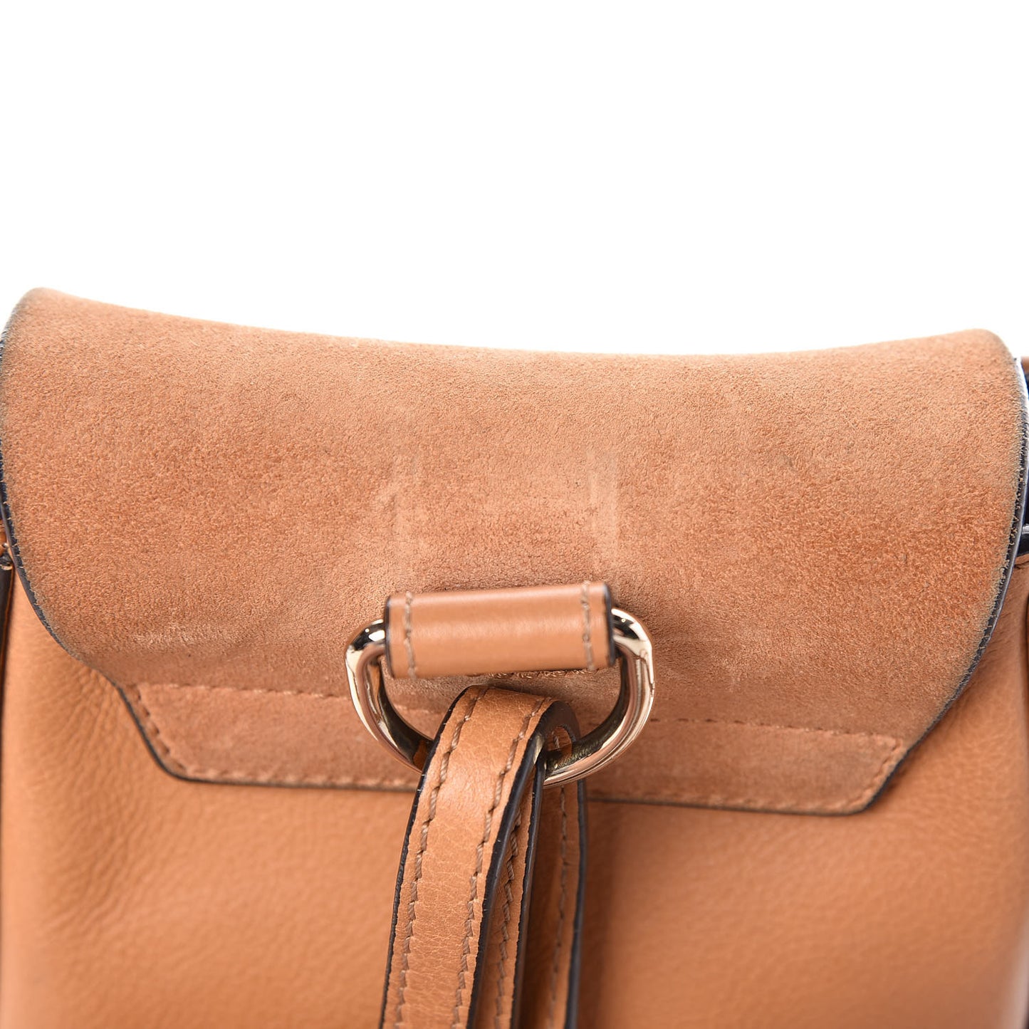 Suede Calfskin Mini Faye Backpack Blushy Pink