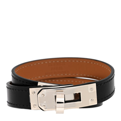 Hermes Swift Kelly Double Tour Bracelet T2 Black 1 of 6