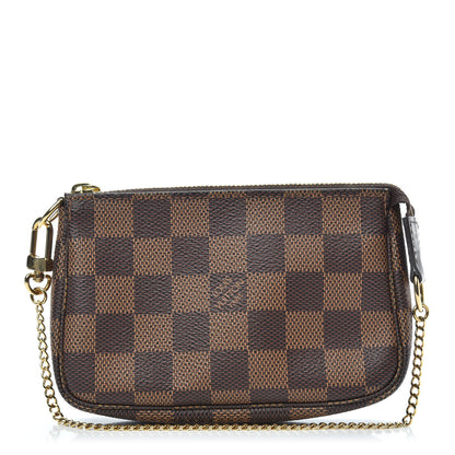 Louis Vuitton Damier Ebene Mini Pochette Accessories 1 of 9