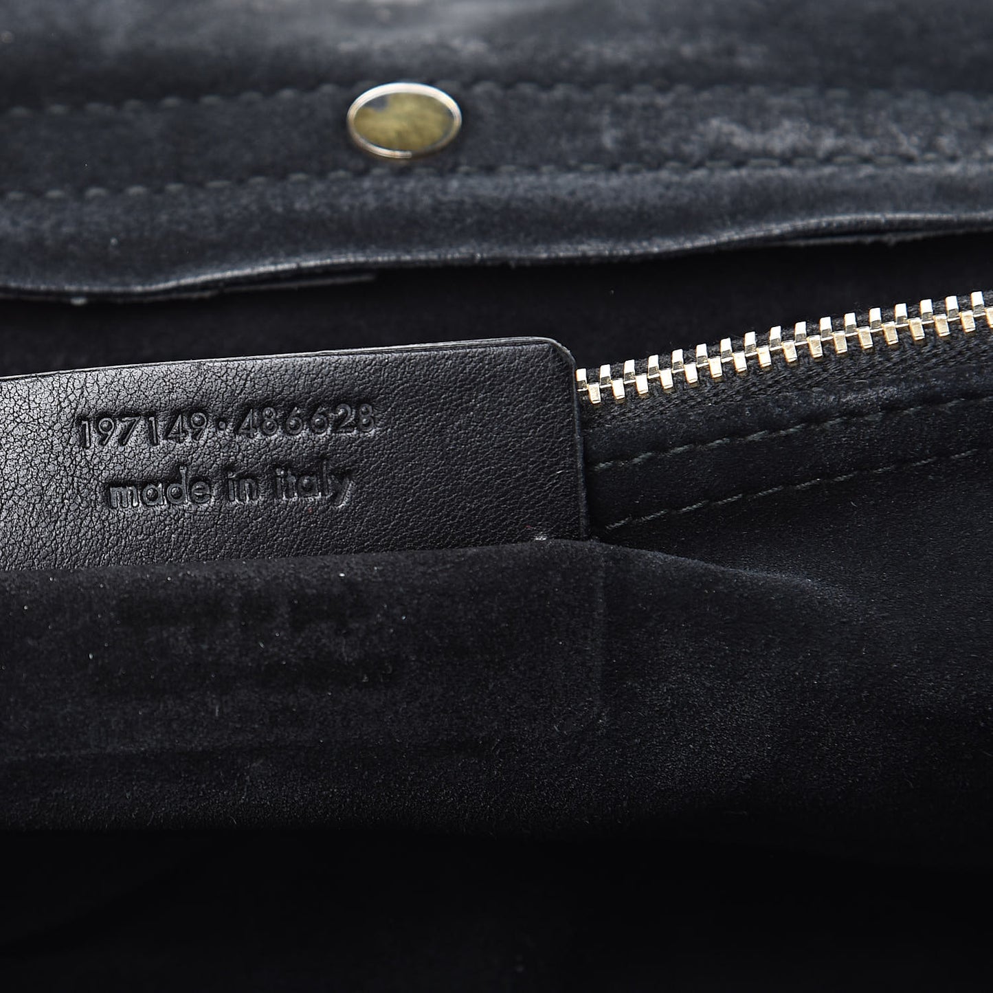 Calfskin Canvas Medium Muse Two Black