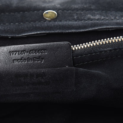 Saint Laurent Calfskin Canvas Medium Muse Two Black 7 of 22