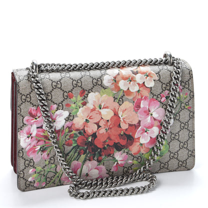 Gucci GG Supreme Monogram Blooms Small Dionysus Shoulder Bag Beige Multicolor Dry Rose 2 of 9