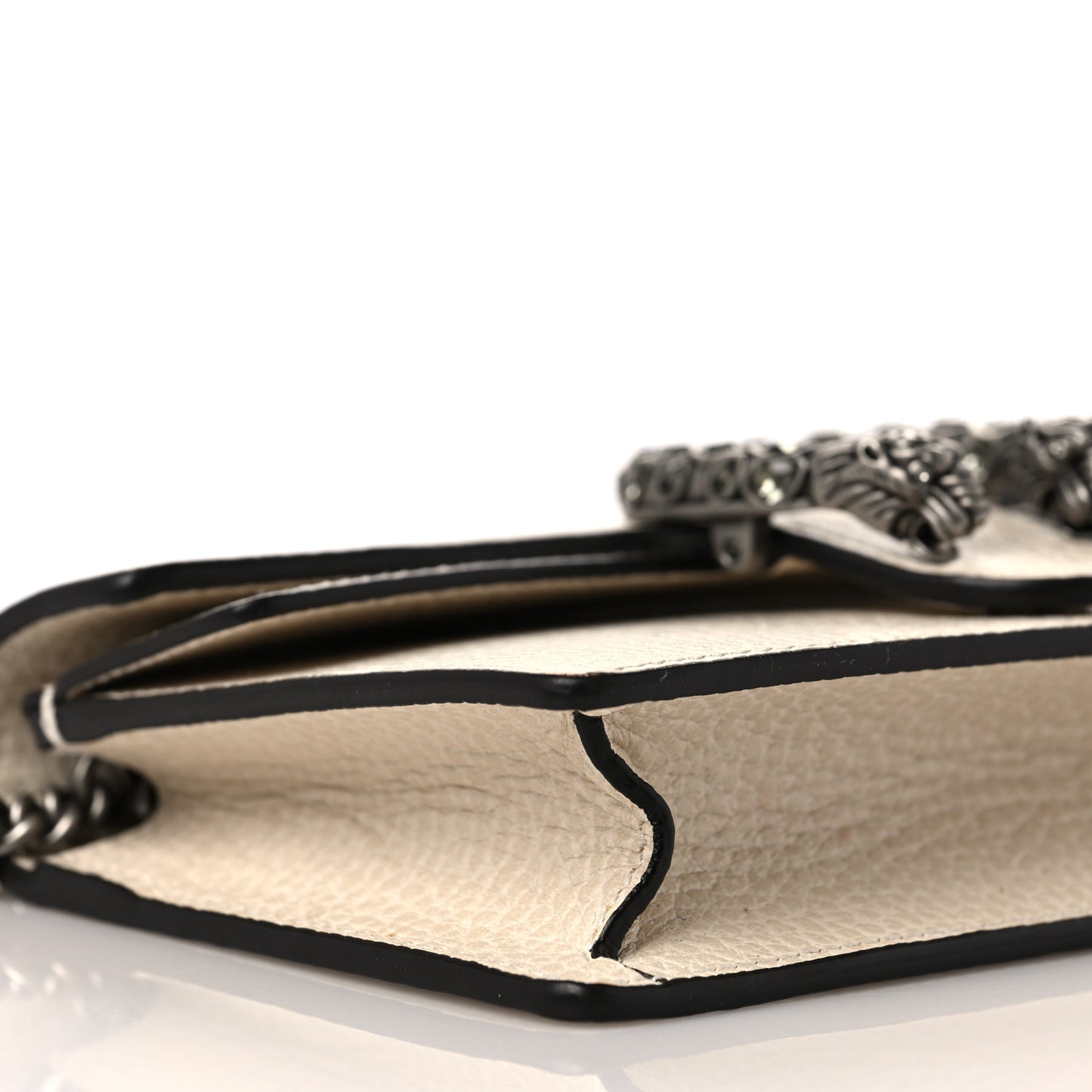 Dollar Calfskin Crystal Super Mini Dionysus Shoulder Bag Mystic White Black Diamond