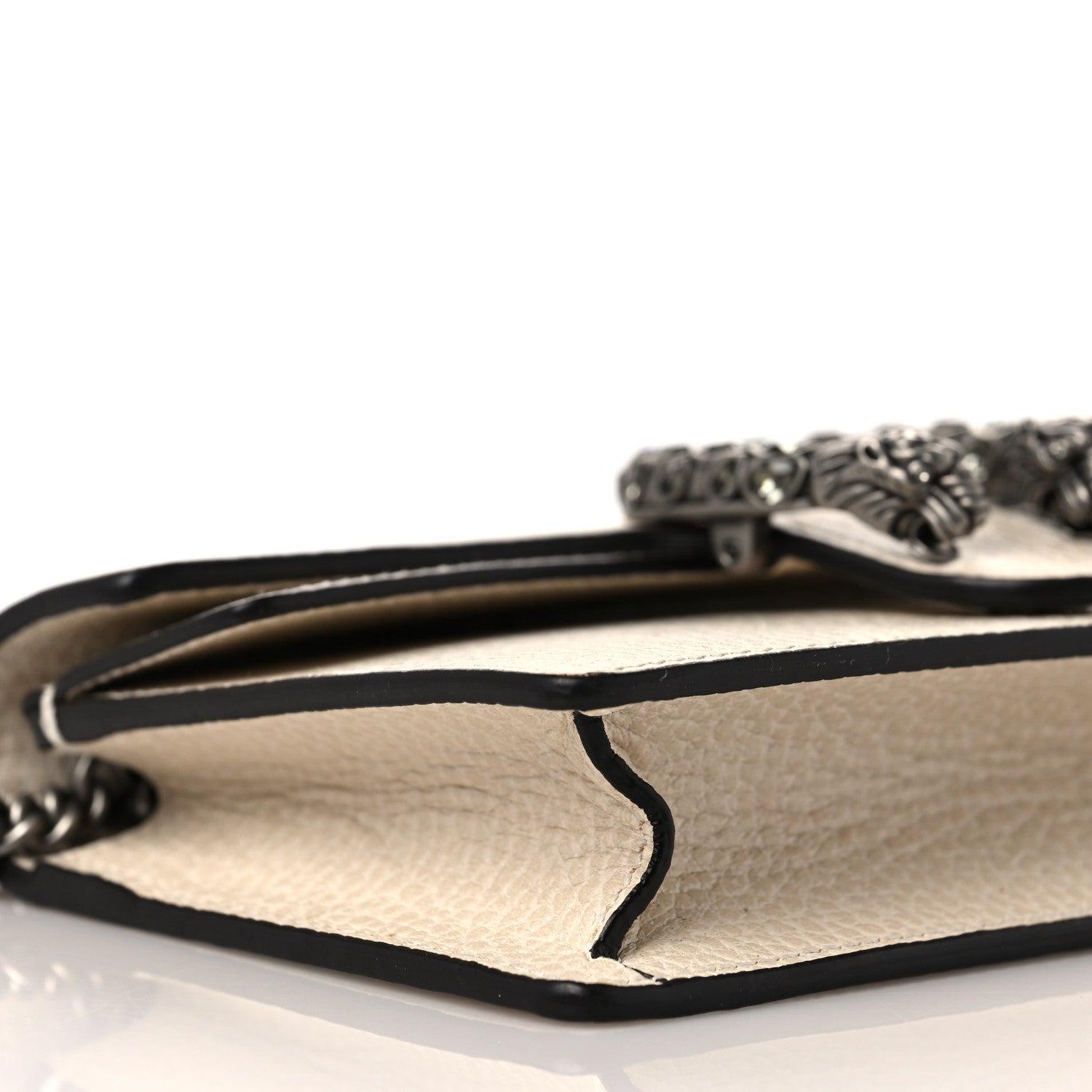 Gucci Dollar Calfskin Crystal Super Mini Dionysus Shoulder Bag Mystic White Black Diamond 7 of 11