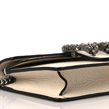 Gucci Dollar Calfskin Crystal Super Mini Dionysus Shoulder Bag Mystic White Black Diamond 7 of 11