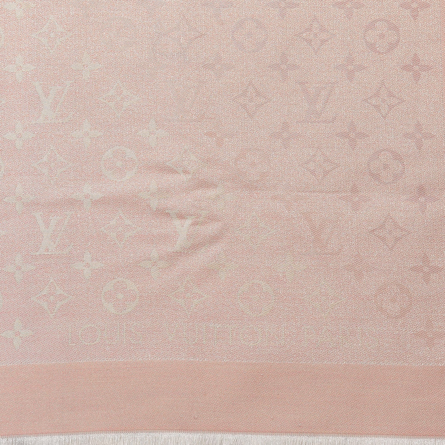 Louis Vuitton Silk Cotton Shine Monogram Sunrise Shawl 3 of 4