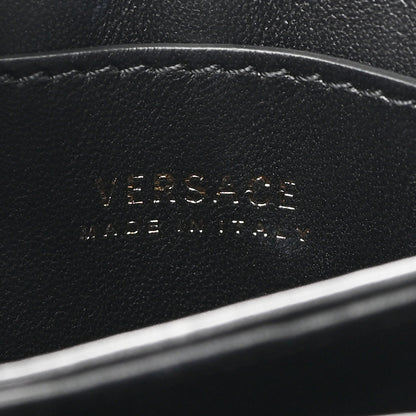 Versace Vitello Studded Virtus Chain Clutch Black 5 of 7
