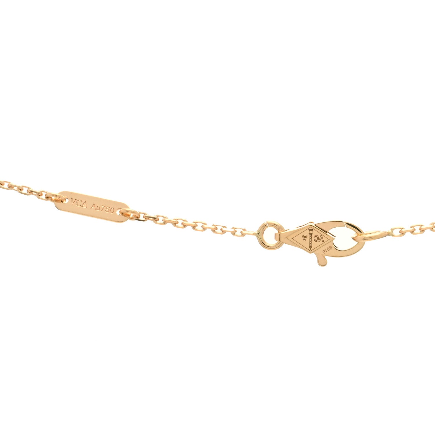 Van Cleef & Arpels 18K Rose Gold Sweet Alhambra Pendant Necklace 3 of 4