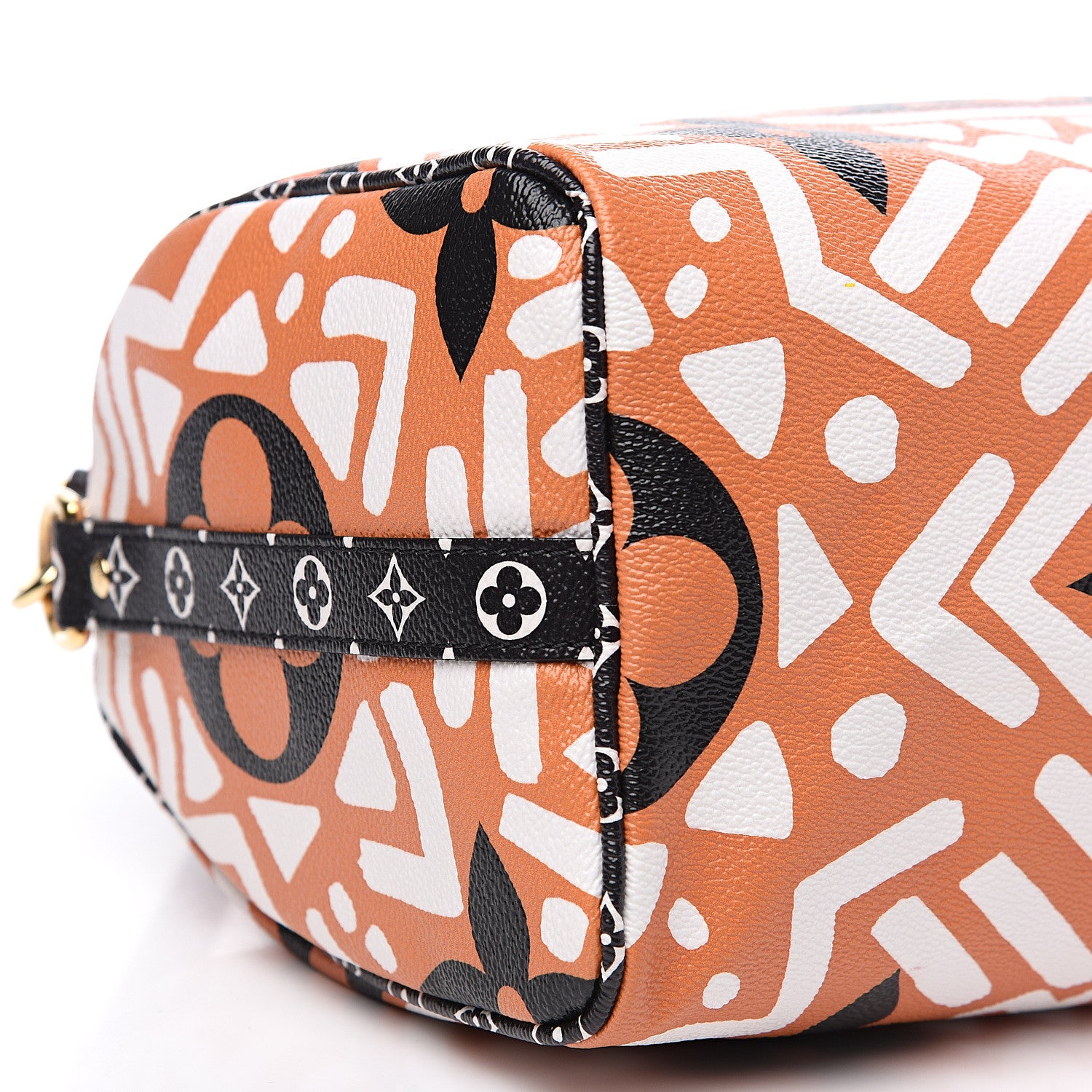 Louis Vuitton Monogram Giant Crafty Speedy Bandouliere 25 Creme Caramel 6 of 7