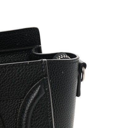 Celine Drummed Calfskin Nano Luggage Black 12 of 12