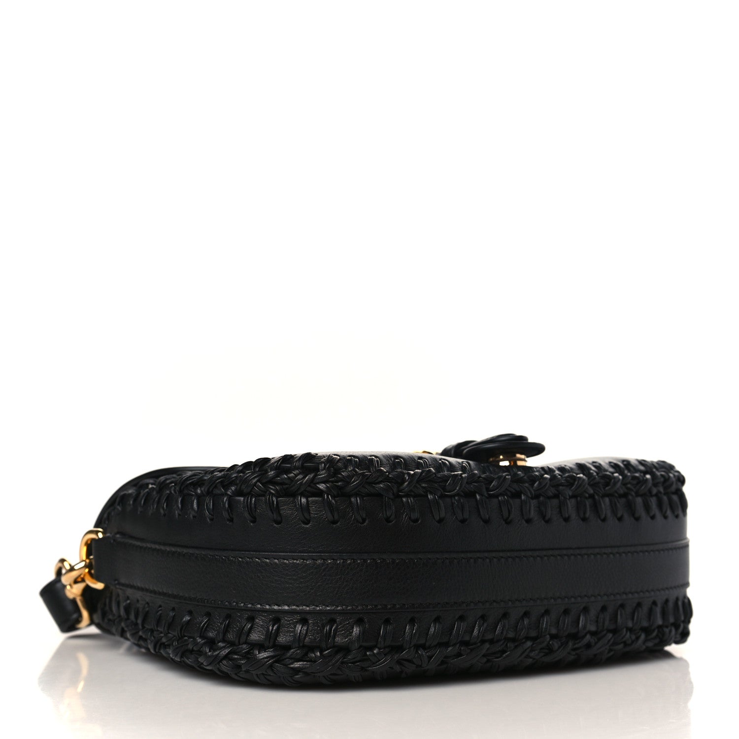 Christian Dior Grained Calfskin Medium Whipstitched Bobby Bag Black 4 of 9