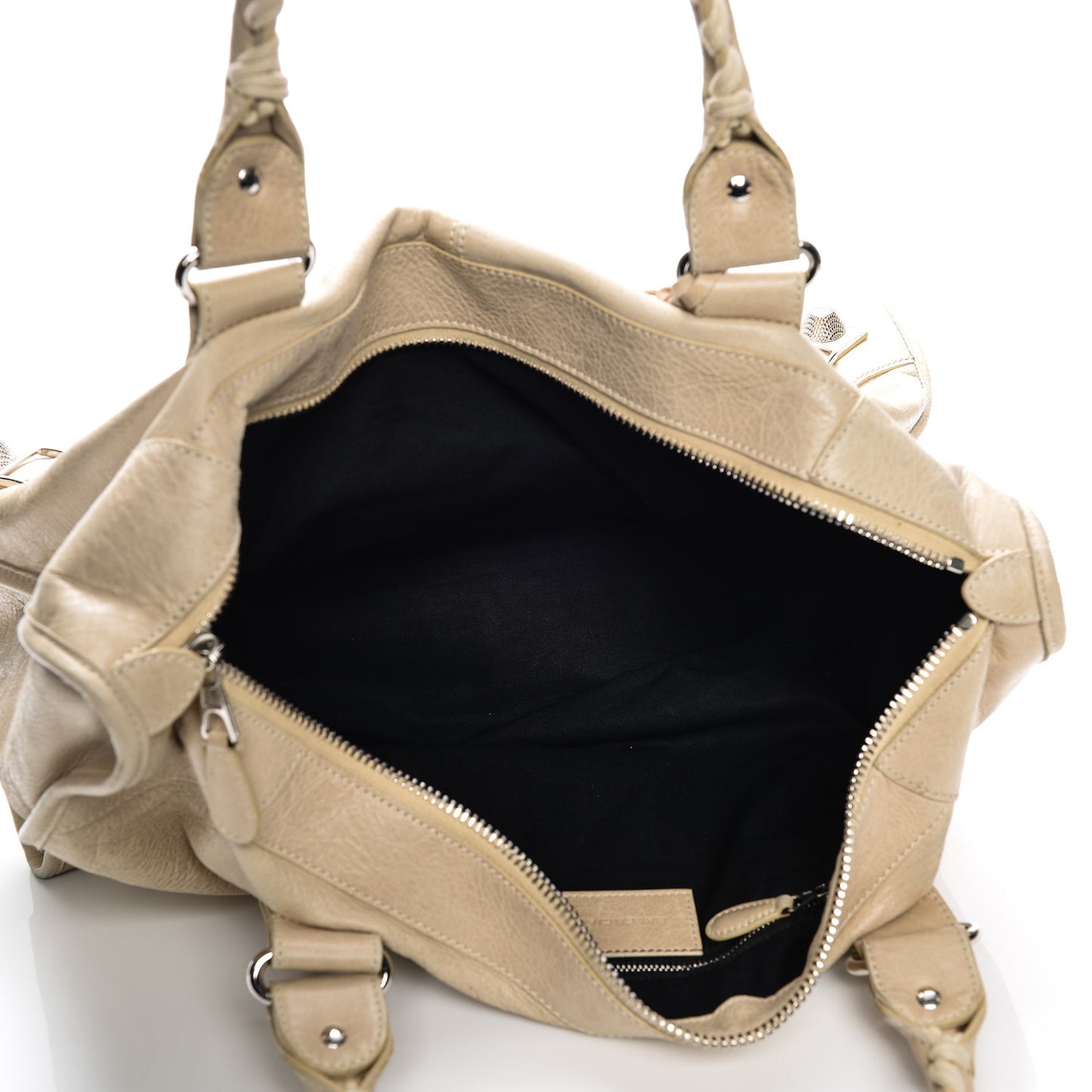 Agneau Giant 21 Silver Hardware Work Sahara