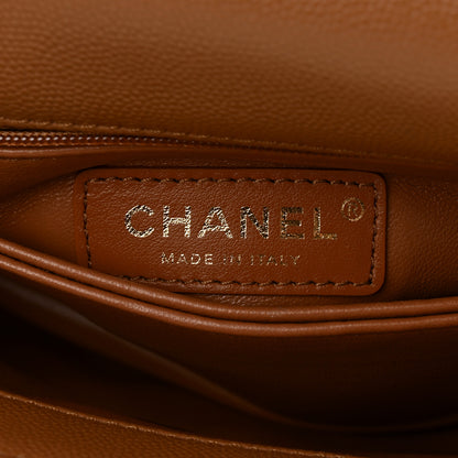 Chanel Caviar Quilted Mini Coco Handle Flap Brown 6 of 11