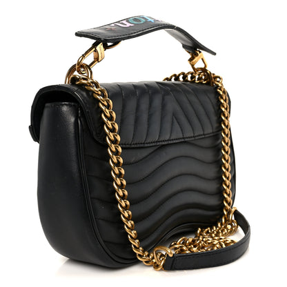 Louis Vuitton Calfskin New Wave Chain MM Black 3 of 12