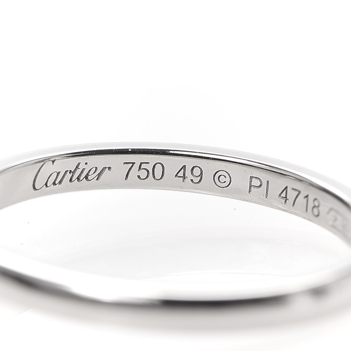 18K White Gold Diamond D'Amour Heart Ring 49 4.75