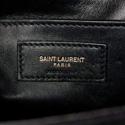 Saint Laurent Jersey Wool Patchwork Monogram Medium Jamie Black 6 of 11