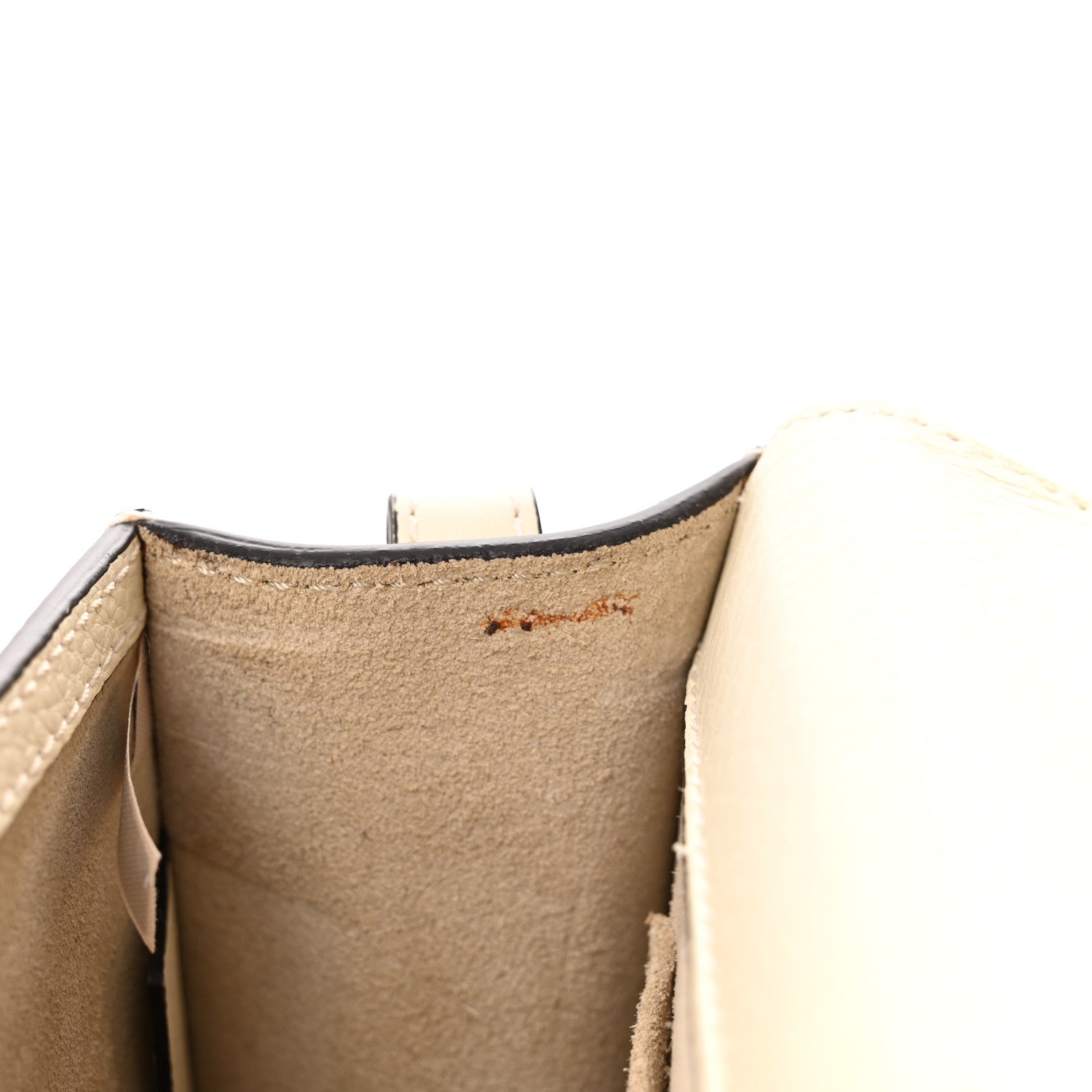 Chloe Calfskin Suede Medium Nile Bracelet Bag Off White 13 of 13