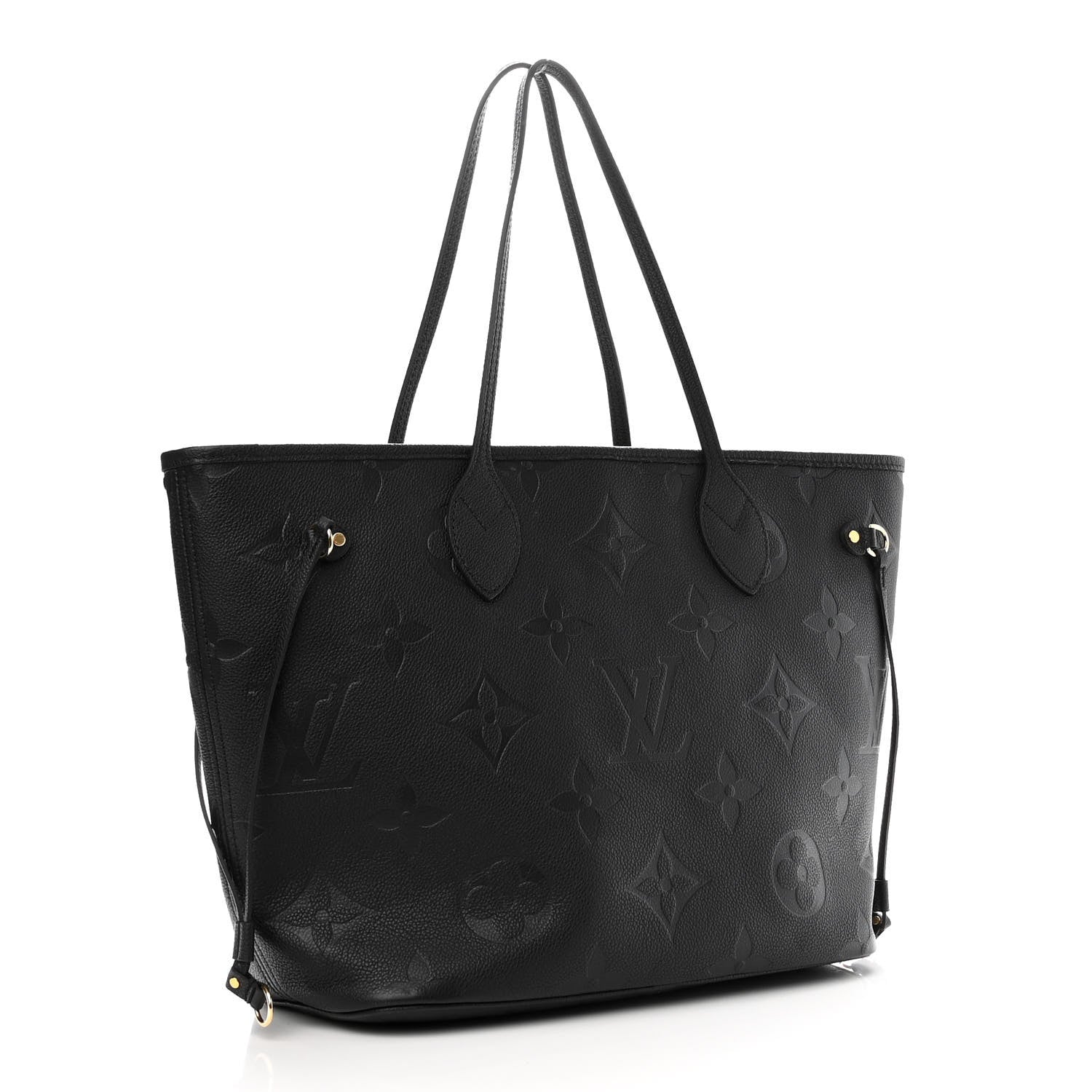 Louis Vuitton Empreinte Monogram Giant Neverfull MM Black 3 of 9