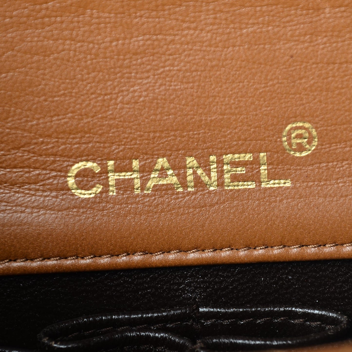 Lambskin Quilted Small Single Flap Bag Brown