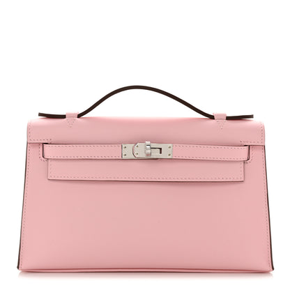 Hermes Swift Kelly Clutch Pochette Rose Sakura 1 of 11