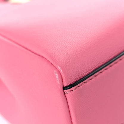 Fendi Shiny Nappa Micro Peekaboo Iconic Satchel Rosa Fluo 12 of 16