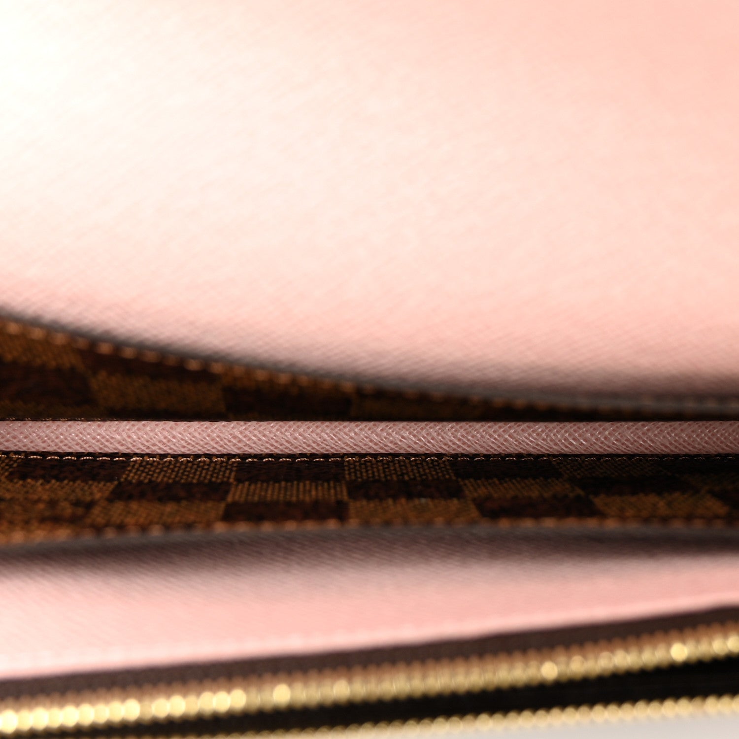 Louis Vuitton Damier Ebene Emilie Wallet Rose Ballerine 5 of 6