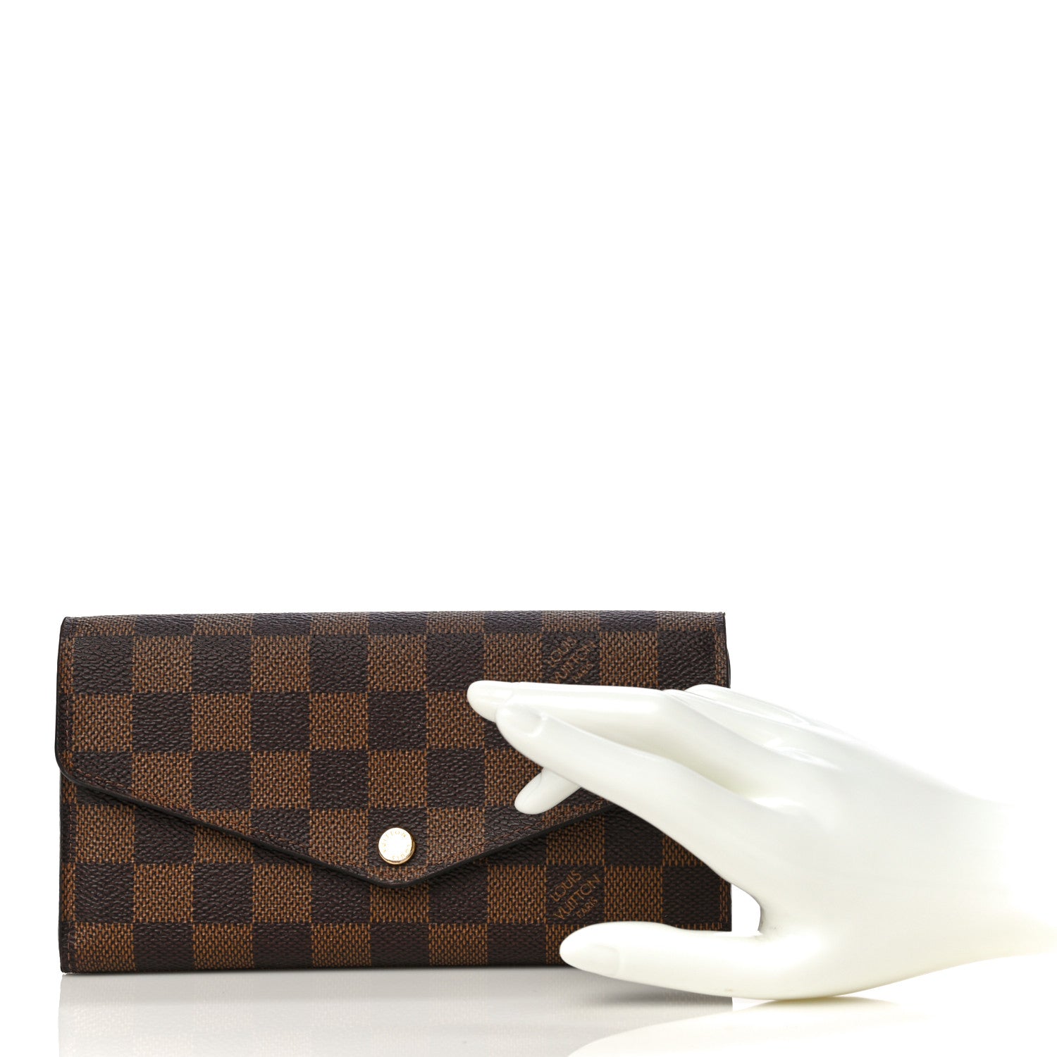 Louis Vuitton Damier Ebene Sarah Wallet NM 2 of 11