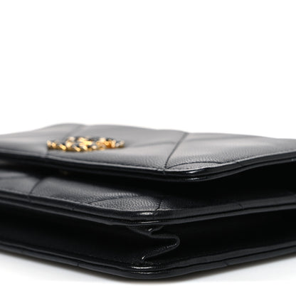 Chanel Lambskin Quilted Chanel 19 Wallet On Chain WOC Black 11 of 11