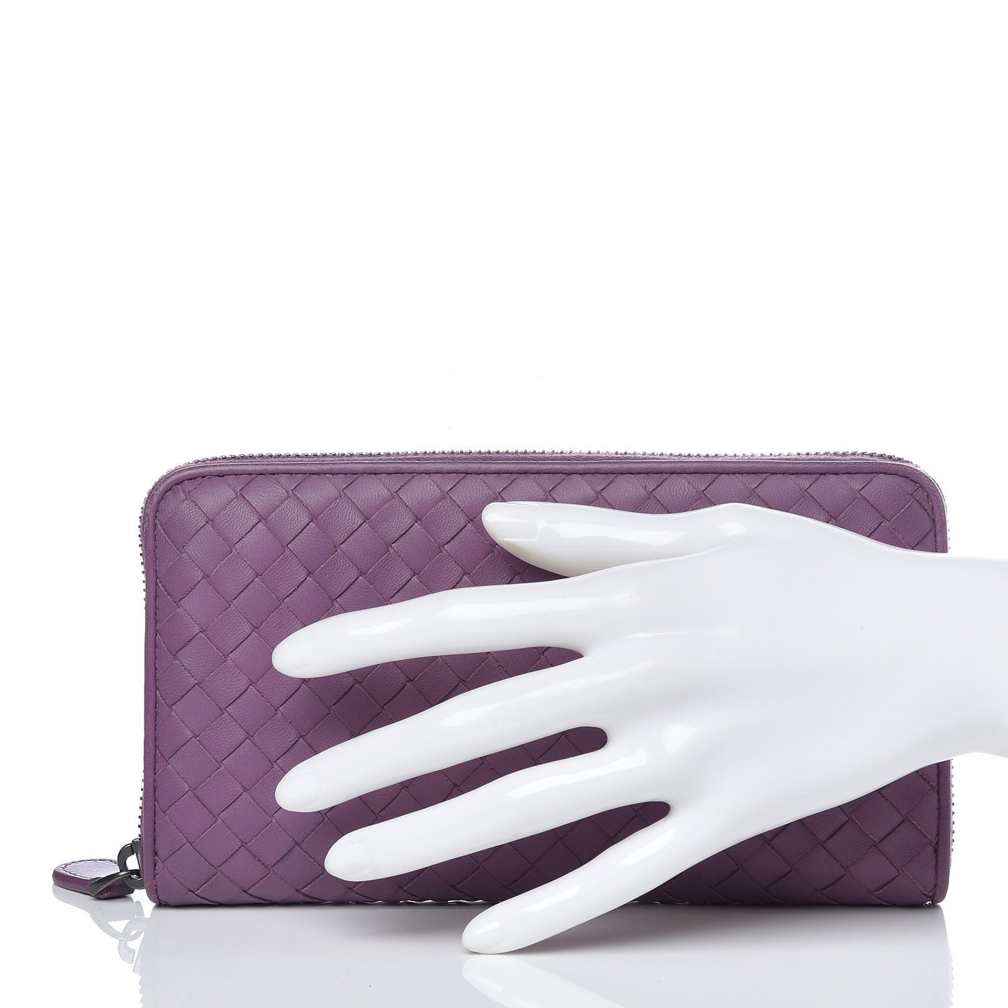 Nappa Intrecciato Zip Around Wallet Corot